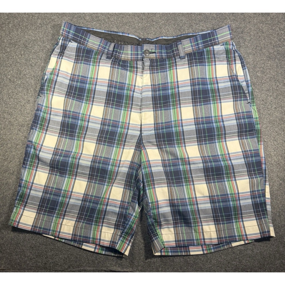 RH Golf Mens Bermuda Shorts With Pockets Plaid Size 36